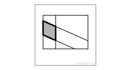 Image A with the hidden shape shaded grey and its sides drawn thick.
