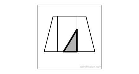 Image B with the hidden shape shaded grey and its sides drawn thick.